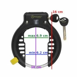 Antivol De Cadre Fer à Cheval Certifié ART Mega Lock Auvray -Pneu Vélo Soldes Boutique antivol de cadre fer a cheval certifie art mega lock auvray full 3