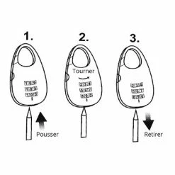Antivol Spirale 1200 Mm à Code XLC -Pneu Vélo Soldes Boutique antivol spirale 1200 mm a code xlc full 5