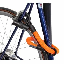 Antivol Tex-Lock Eyelet S 80 Cm Certifié Sold Secure Et ART2 -Pneu Vélo Soldes Boutique antivol tex lock eyelet u orange 2
