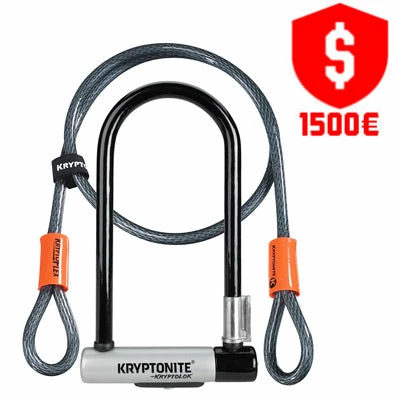 Antivol Vélo Câble Et U Kryptolock STD Et Flex Kryptonite 3 Antivol Vélo Câble Et U Kryptolock STD Et Flex Kryptonite