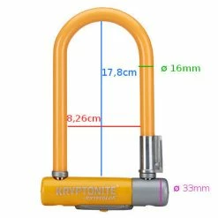 Antivol Vélo Kryptolok Mini 7 Orange - Kryptonite -Pneu Vélo Soldes Boutique antivol velo kryptolok mini 7 orange kryptonite full 6