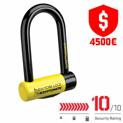 Antivol Vélo U à Clé New York Fahgettaboudit Mini Kryptonite 5 Antivol Vélo U à Clé New York Fahgettaboudit Mini Kryptonite – Image 3