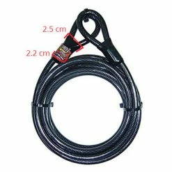 Câble Pour Vélo Antivol Long 5 Mètres POINT -Pneu Vélo Soldes Boutique cable pour velo antivol long 5 metres point full 3