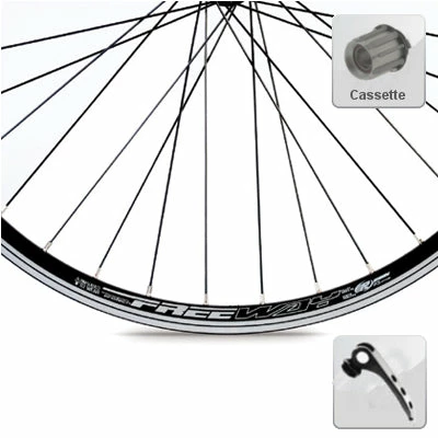 Rodi Roue Arrière 26 Pouces Vélo VTT Pour Cassette Shimano FreeWay 3 Rodi Roue Arrière 26 Pouces Vélo VTT Pour Cassette Shimano FreeWay
