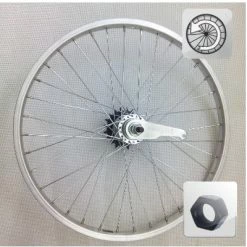 Brandless Roue Arrière à Rétropédalage Pour Vélo 20 Pouces