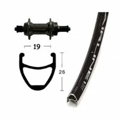 Roue Arrière à Roue Libre Vélo 28 Pouces Noire Airline Rodi -Pneu Vélo Soldes Boutique roue arriere a roue libre velo 28 pouces noire airline rodi full 4