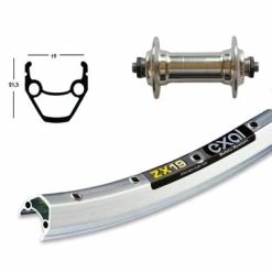 Exal Roue Avant De Vélo 26 Pouces En Aluminium Moyeu Blocage Rapide -Pneu Vélo Soldes Boutique roue avant de velo 26 pouces en aluminium moyeu blocage rapide full 2