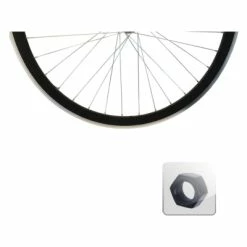 M-Wave Roue De Vélo Avant Noir Mat 700 Route