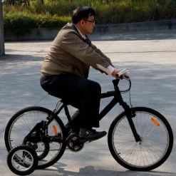 XPRIT Roues Stabilisatrices Pour Vélo Adulte Fixation Hauban Et Base -Pneu Vélo Soldes Boutique roues stabilisatrices pour velo adulte fixation hauban et base full 3